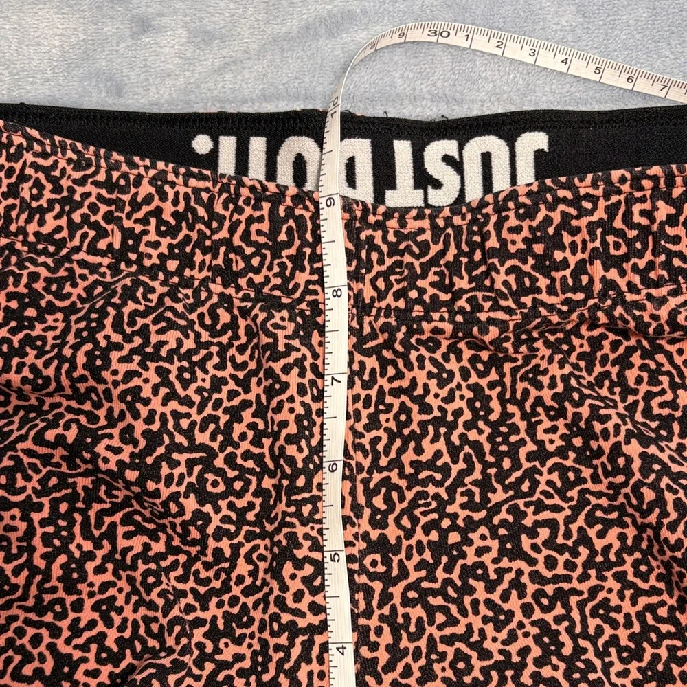 Nike Women's Orange and Black Patterned Full Length Leggings